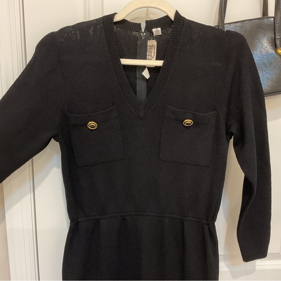 St John by Marie Gray Vintage Santana Knit Dress Size 4, EUC - Picture 1 of 7